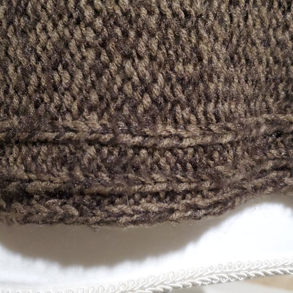 Collared Knit Poncho - Picture 6 of 8